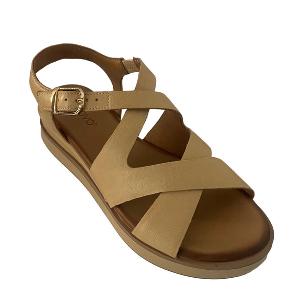 Inuovo 113120 Strappy Low Wedge Sandal - Scissors - My Shoe Shop - sandal