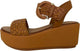Inuovo 123035 Weave Strap with Buckle Wedge - Coconut - My Shoe Shop - Wedge