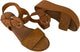 Inuovo 123035 Weave Strap with Buckle Wedge - Coconut - My Shoe Shop - Wedge