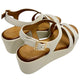 Inuovo 123106 Strappy Wedge - Crema - My Shoe Shop - Wedge