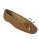Inuovo A92002 Leather Woven Pump with Bow - Coconut - My Shoe Shop - Ballerina