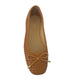 Inuovo A92002 Leather Woven Pump with Bow - Coconut - My Shoe Shop - Ballerina