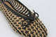 Inuovo A92064 Two-Tone Woven Pump with Bow - Black Goat - My Shoe Shop - Flat
