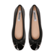Inuovo A94001 Pump with Patent Nose Tip with Bow - PT Black-Black - My Shoe Shop - Ballerina