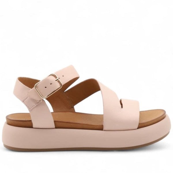 Inuovo A96001 Z-Strap Platform Sandal - Blush - My Shoe Shop - sandal