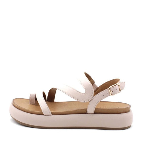 Inuovo A96003 Toe-Post Strappy Platform Sandal - Blush - My Shoe Shop - sandal