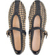 Inuovo D27021 Two-Tone Mary-Jane Woven Pump - Black - My Shoe Shop - Flat