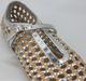 Inuovo D27024 Woven Pump with Strap - Silver - My Shoe Shop - Flat