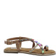 Inuovo Flat Strappy Sandal 966043 - Coconut Multi - My Shoe Shop - sandal
