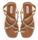 Inuovo Flat Strappy Sandal 966043 - Dark Gold - My Shoe Shop - sandal