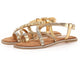 Inuovo Flat Strappy Sandal 966043 - Dark Gold - My Shoe Shop - sandal