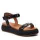 Inuovo Flatform Flat Studded Sandal A96011 - Black - My Shoe Shop - sandal
