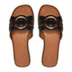 Inuovo Slip on Flat Sandal 981060 - Black - My Shoe Shop - sandal