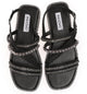 Inuovo Strappy Beaded Sandal 966040 - Black - My Shoe Shop - sandal