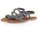 Inuovo Strappy Beaded Sandal 966040 - Jean Multi - My Shoe Shop - sandal