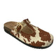 Inuovo YTA001 - Closed Mule Slip in with Buckle - Pony - My Shoe Shop - Comfort
