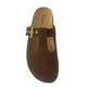 Inuovo YTA001 - Closed Mule Slip in with Buckle - SD Brown - My Shoe Shop - Comfort