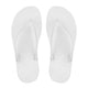 FitFlop iQushion E54-194 Urban White flip-flops, pair viewed from above showing toe-post straps and footbeds