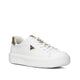 Pegada 211220 - 01 Leather Sneaker with Gold Detail - White - My Shoe Shop - Sneaker