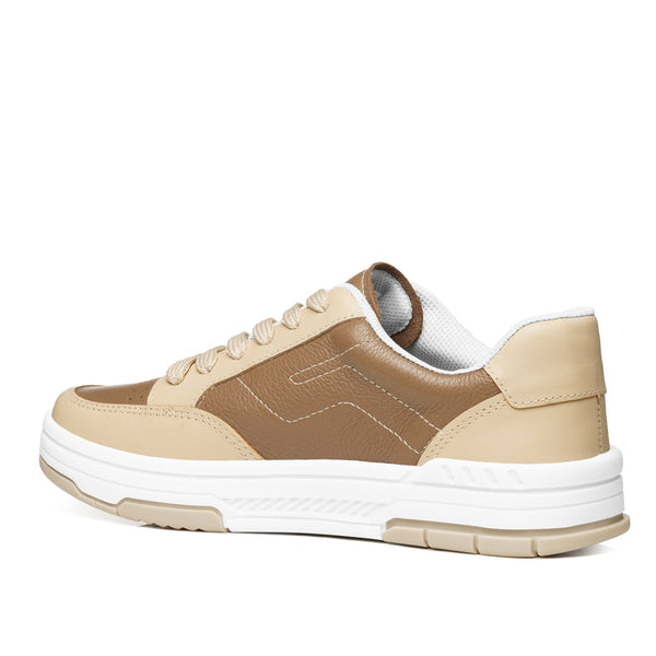 Pegada 212609-03 Leather Sneaker with detail - Beige - My Shoe Shop - Sneaker