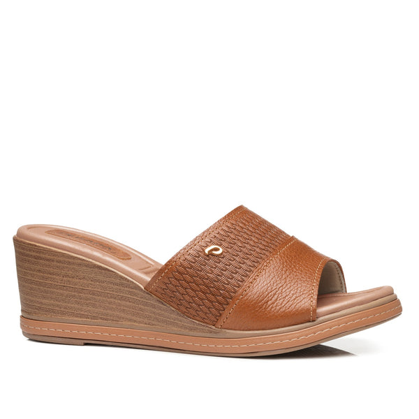 Pegada 233951-03 Slip-in Wedge Sandal - Camel - My Shoe Shop - Wedge