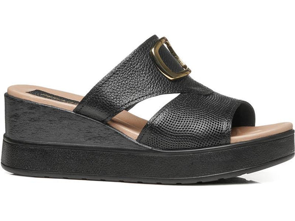 Pegada 234206 -04 Slip-in Comfort Sandal - Black - My Shoe Shop - Comfort