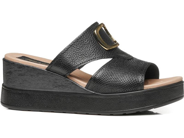 Pegada 234206 -04 Slip-in Comfort Sandal - Black - My Shoe Shop - Comfort