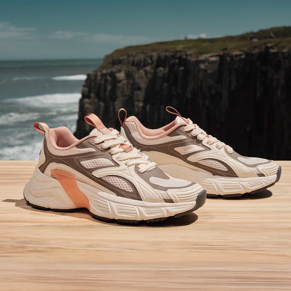 Pegada All Day Comfort Leather Sneaker 291601 - Cream/Taupe - My Shoe Shop - Sneaker