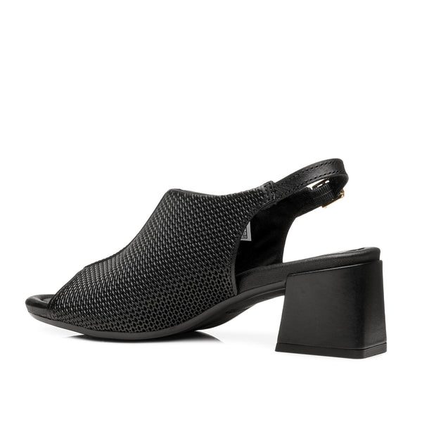 Pegada Leather 234305 Slip-in Heel with Ankle Strap - Black - My Shoe Shop - Heel