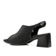 Pegada Leather 234305 Slip-in Heel with Ankle Strap - Black - My Shoe Shop - Heel