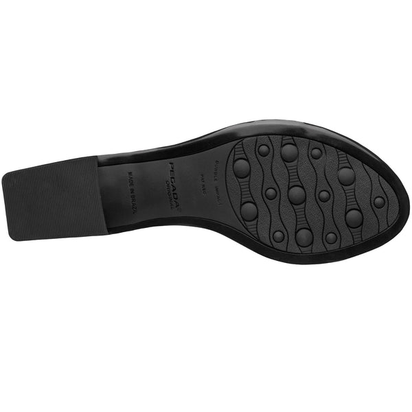 Pegada Leather 234305 Slip-in Heel with Ankle Strap - Black - My Shoe Shop - Heel
