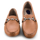 Pegada Leather Loafer 249007 with gold detail - Camel - My Shoe Shop - Loafer