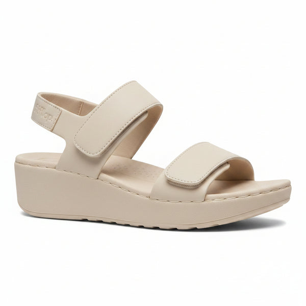 FitFlop Lulu leather adjustable backstrap sandal in Hazy Taupe