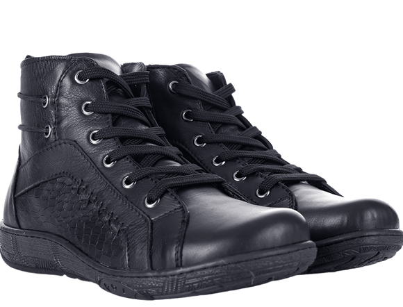Via Veneto C2025 Lace Up Boot - Black - My Shoe Shop - General