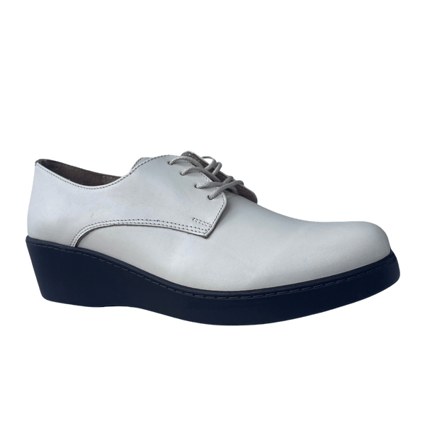 Via Veneto c2025 Leather Wedge w Lace - Beige - My Shoe Shop - Sneaker