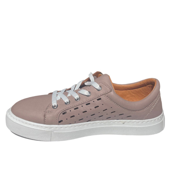 Via Veneto Lasercut Sneaker 003.1121 - Hat (Taupe) - My Shoe Shop - Sneaker