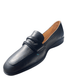Via Veneto Leather Moc with low wedge 056.2224 - Black - My Shoe Shop - Wedge