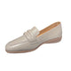 Via Veneto Leather Moc with low wedge 056.2224 - Dark Stone - My Shoe Shop - Wedge