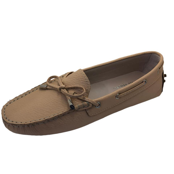 Via Veneto Leather Moccasin 6026 - Nude - My Shoe Shop - General