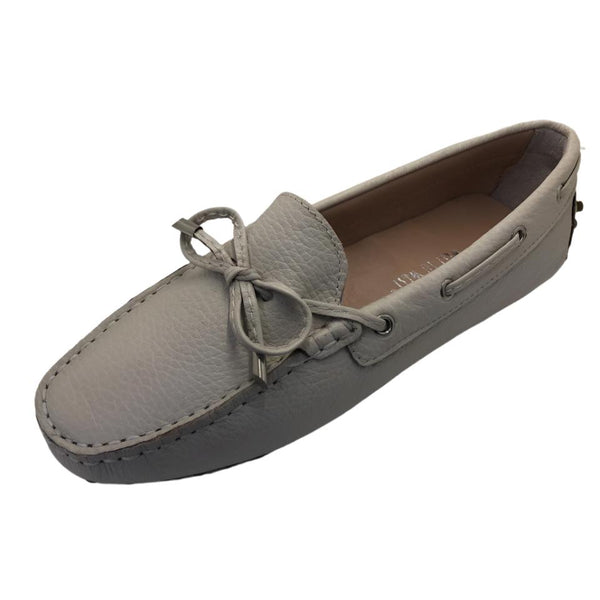 Via Veneto Leather Moccasin 6026 - Off White - My Shoe Shop - General