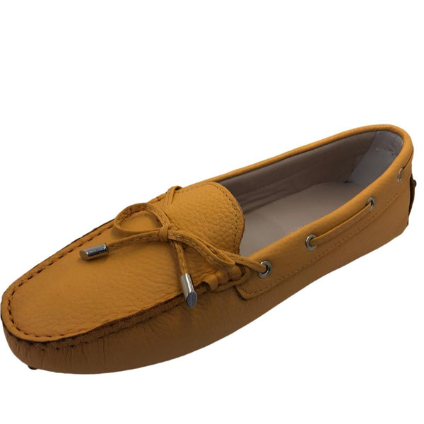 Via Veneto Leather Moccasin 6026 - Yellow - My Shoe Shop - General
