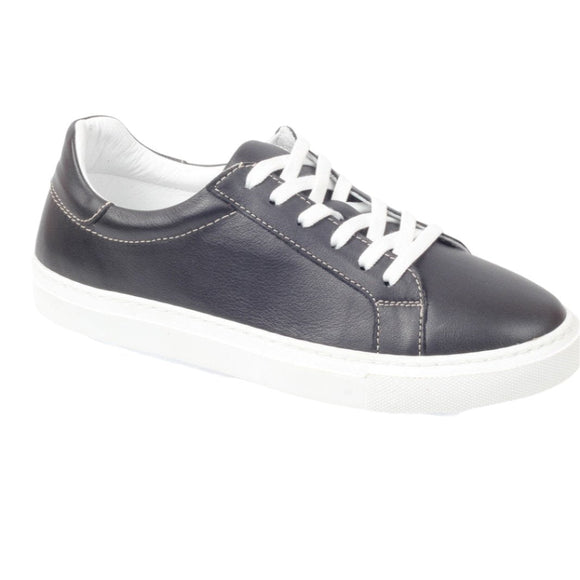 Via Veneto Leather Sneaker 003.1116 - Black - My Shoe Shop - Sneaker