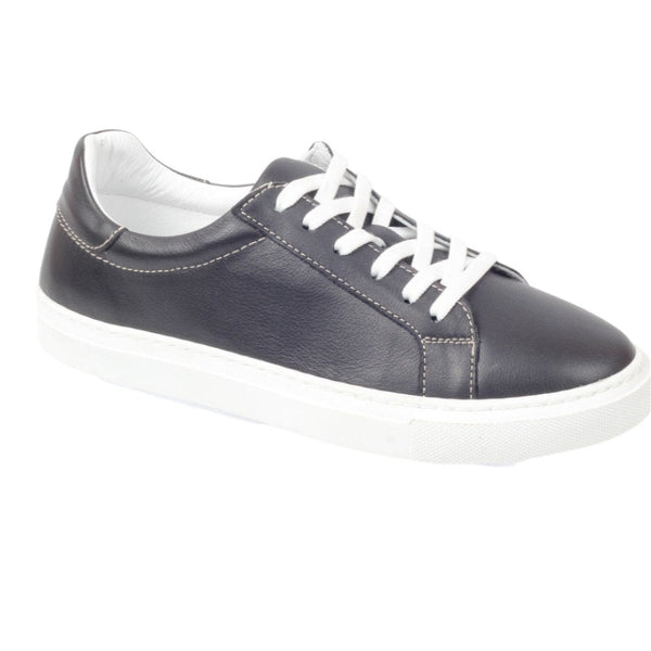 Via Veneto Leather Sneaker 003.1116 - Black - My Shoe Shop - Sneaker