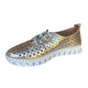 Via Veneto Leather Summer Sneaker 042.2005-6 -Gold - My Shoe Shop - General