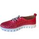 Via Veneto Leather Summer Sneaker 042.2005-6 - Red - My Shoe Shop - General