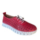 Via Veneto Leather Summer Sneaker 042.2005-6 - Red - My Shoe Shop - General