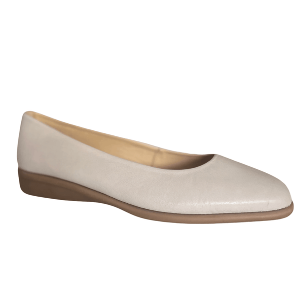 Via Veneto Leather Wedge Pump 056.2220 - Silver Grey - My Shoe Shop - Wedge