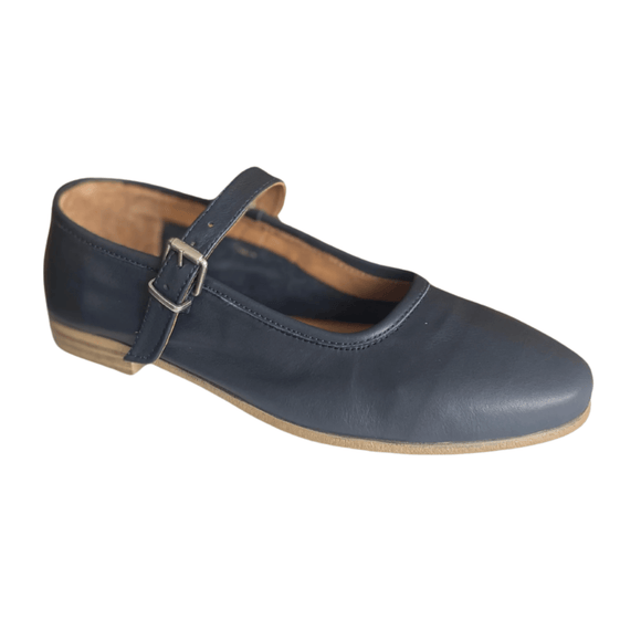 Via Veneto Mary Jane - Deep Ocean - My Shoe Shop - Ballerina