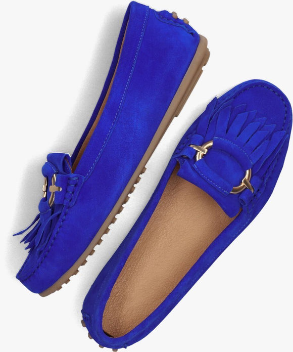 Via Veneto Moccasin 1268 Suede - Indigo - My Shoe Shop - Moccasin
