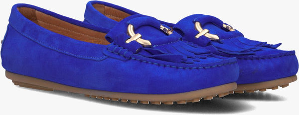 Via Veneto Moccasin 1268 Suede - Indigo - My Shoe Shop - Moccasin